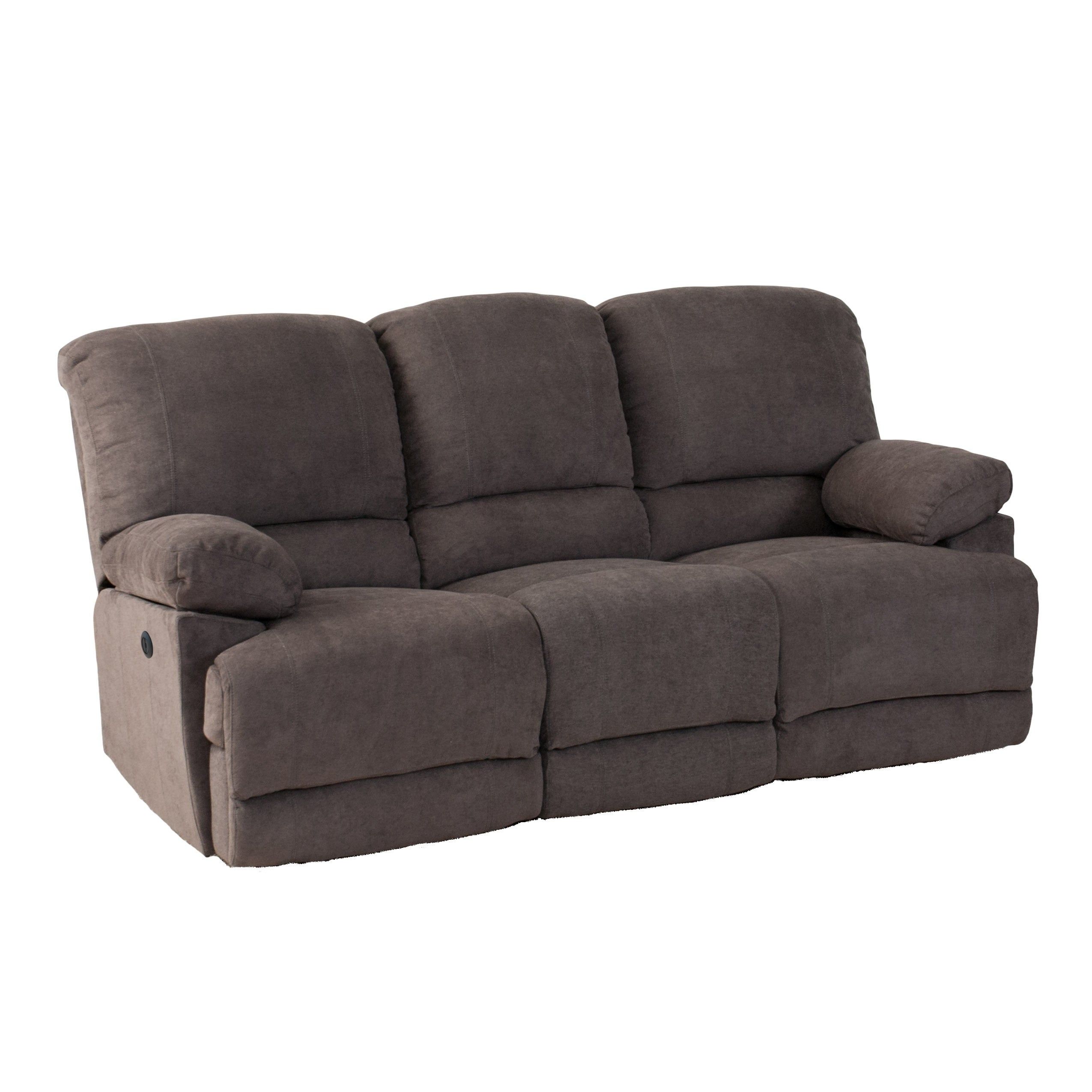 Chenille Fabric Power Reclining Sofa With Usb Port | Ebay With Power Reclining Sofas (View 11 of 15)