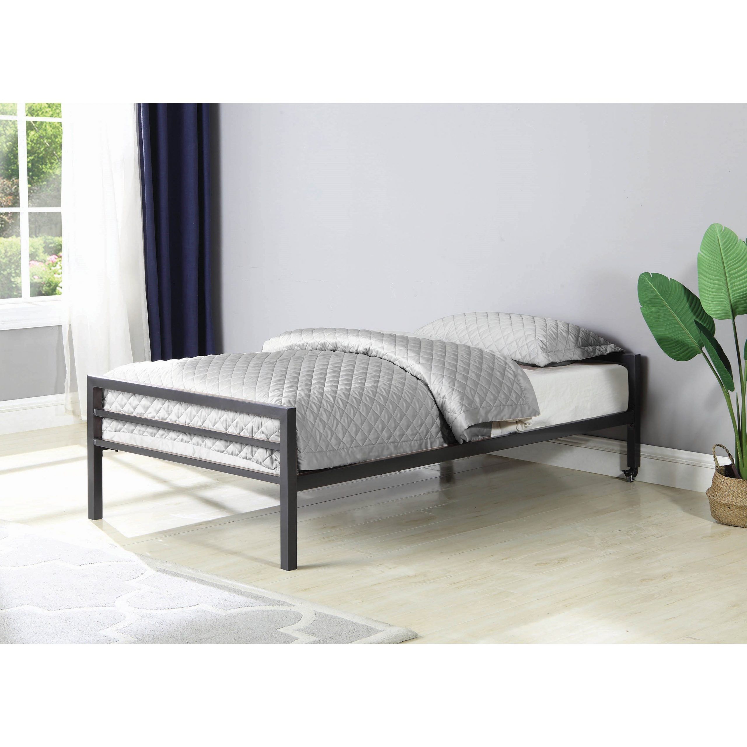 Coaster Hadley Metal Twin Bed | A1 Furniture & Mattress For Hadley Small Space Sectional Futon Sofas (View 12 of 15)