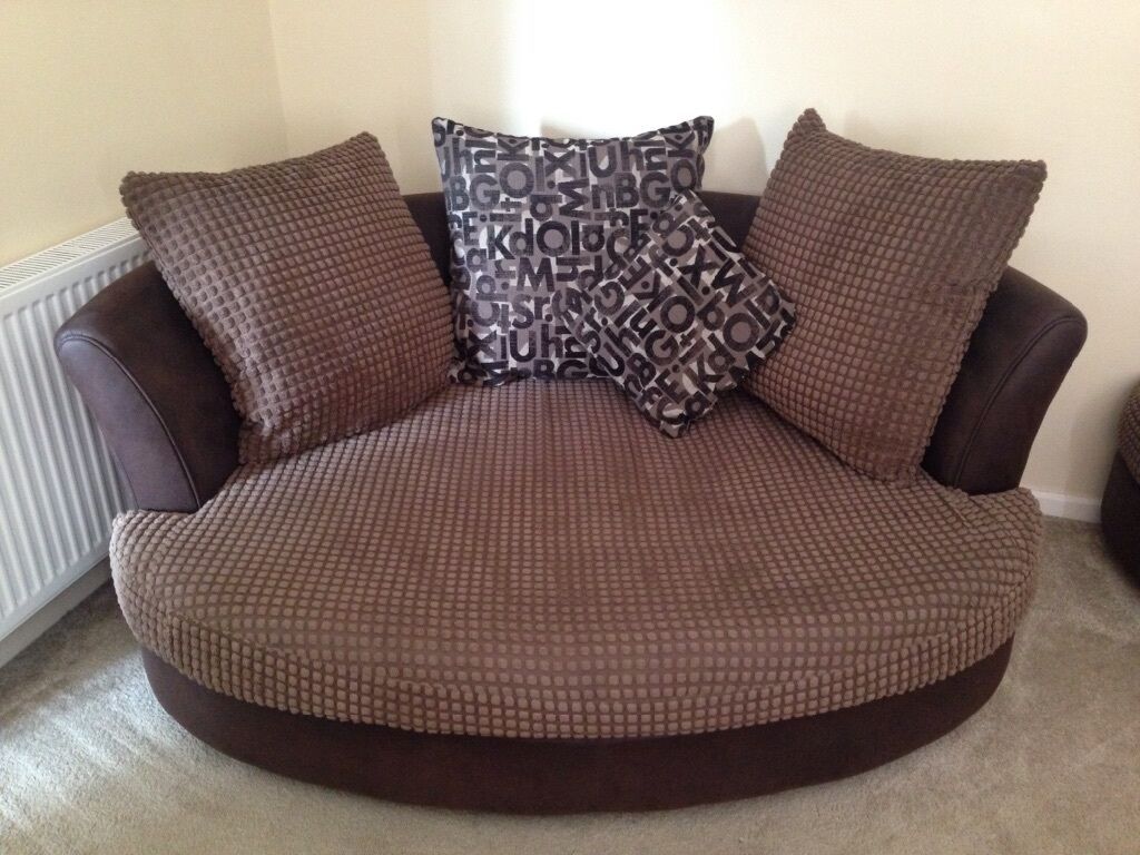 Corner Sofa, Two Seater Cuddle Chair And Pouf | In Sturry With Regard To Corner Sofa Chairs (View 1 of 15)
