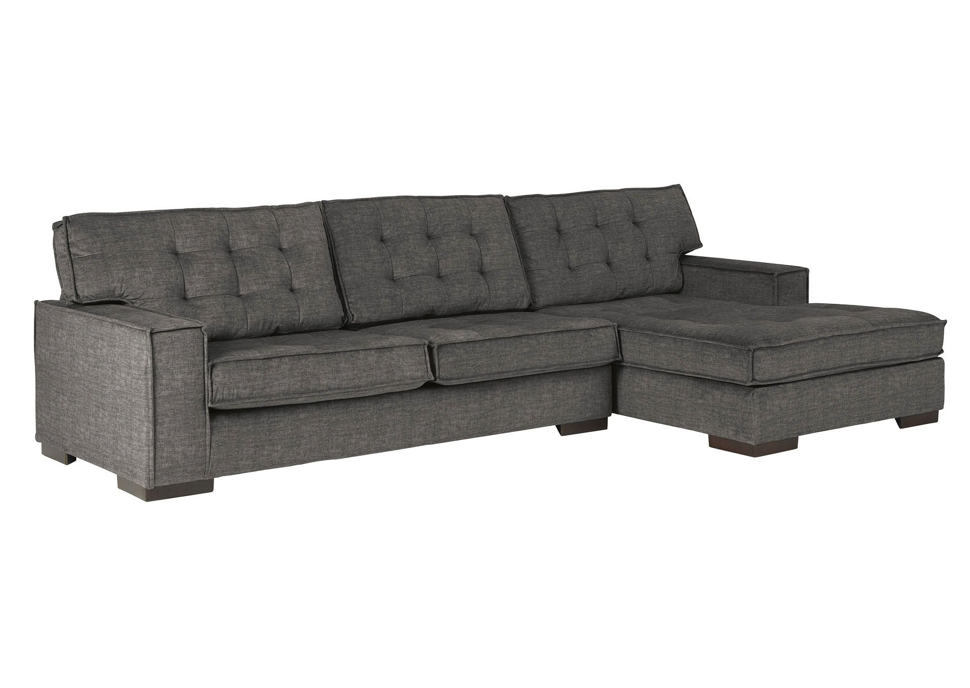 Coulee Point 2 Piece Sectional With Chaise Ashley Pertaining To 2Pc Burland Contemporary Sectional Sofas Charcoal (View 4 of 15)