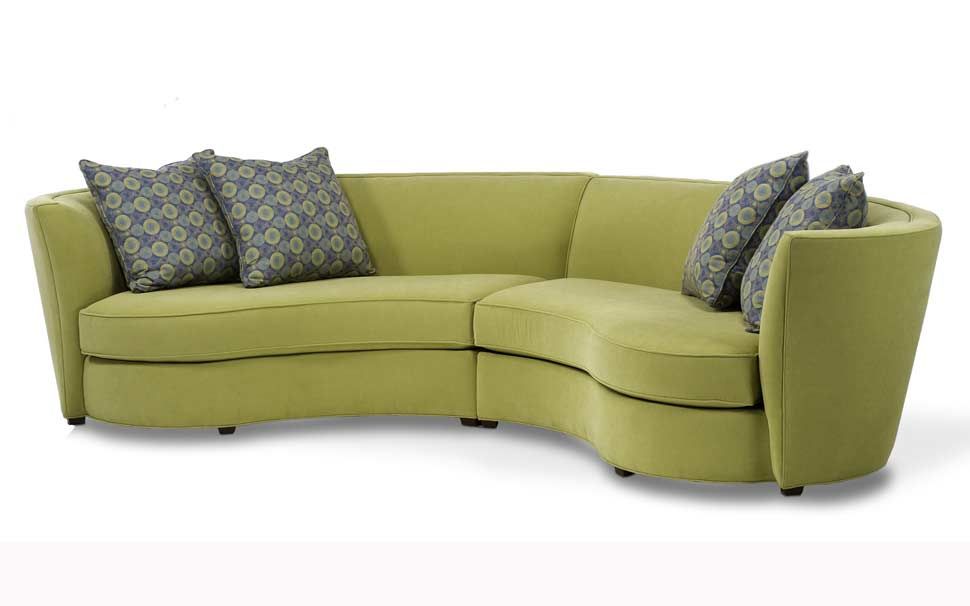 Custom Curved Shape Sofa Avelle 232 | Fabric Sectional Sofas With Round Sofas (View 14 of 15)