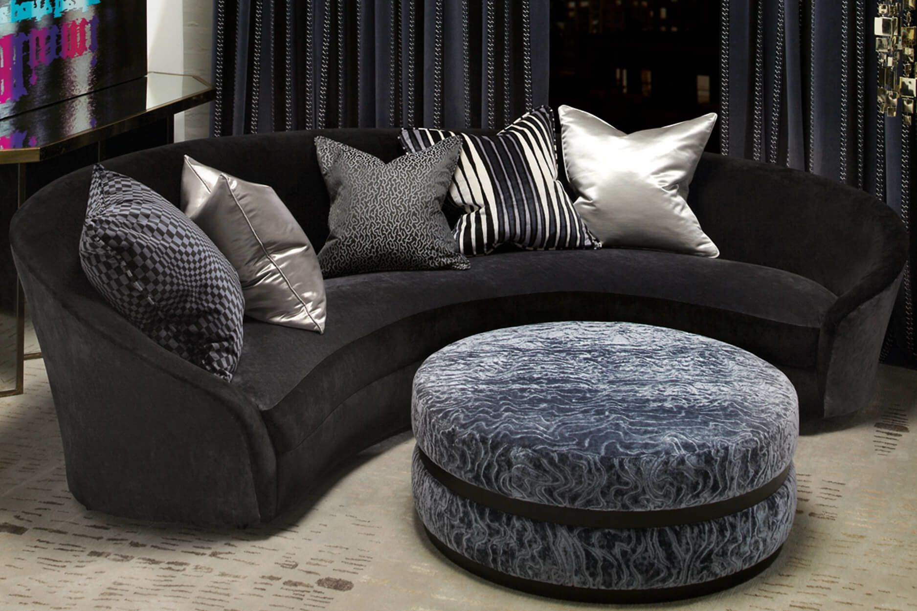 Custom Made Curved Sofas & Curved Lounges In Melbourne With Round Sofas (View 12 of 15)
