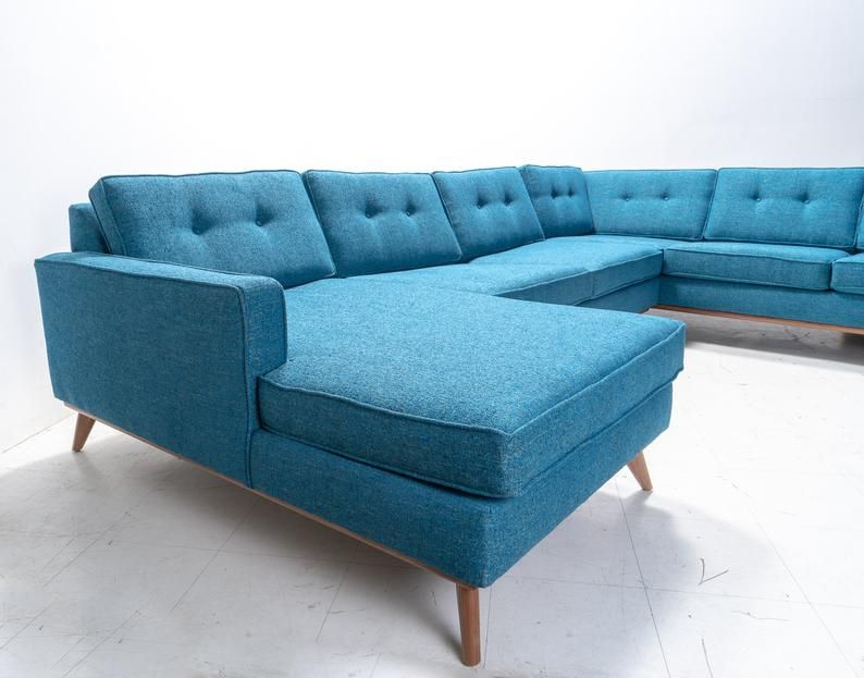Custom "Sully Playpen " Sectional Sofa Chaise | West Coast With Custom Made Sectional Sofas (View 4 of 15)