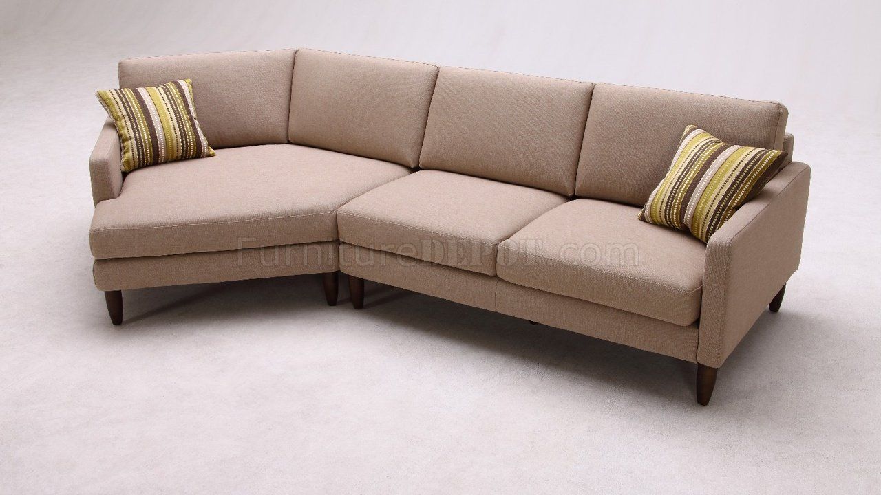 Deco Sectional Sofabeverly Hills Furniture In Woven Fabric Regarding Setoril Modern Sectional Sofa Swith Chaise Woven Linen (View 2 of 15)