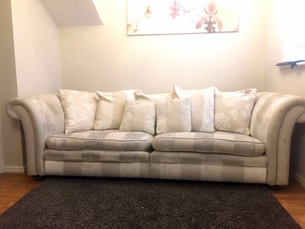 Dfs 4 Seater Pillow Back Sofa | In Blackley, Manchester With Regard To Lyvia Pillowback Sofa Sectional Sofas (View 1 of 15)