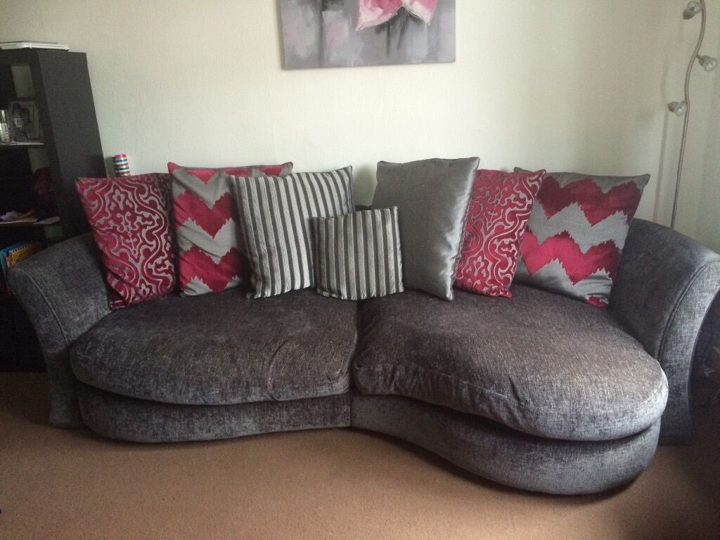 Dfs Elise Large Couch And Cuddle Sofa | In Falkirk | Gumtree Regarding Snuggle Sofas (View 10 of 15)
