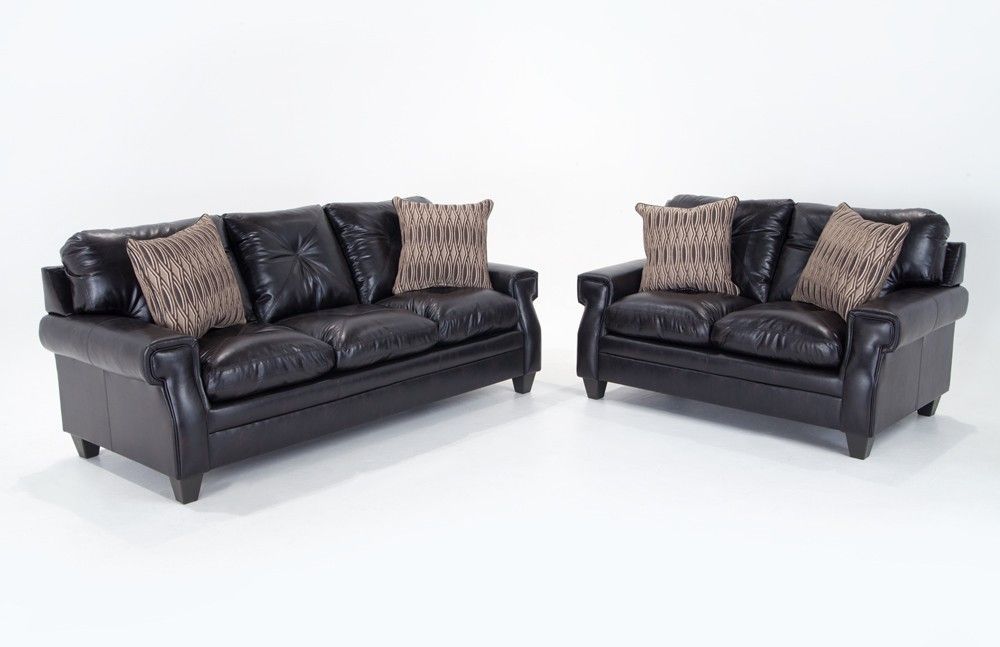 [Download 25+] Bobs Furniture Leather Living Room Sets For Panther Black Leather Dual Power Reclining Sofas (View 6 of 15)