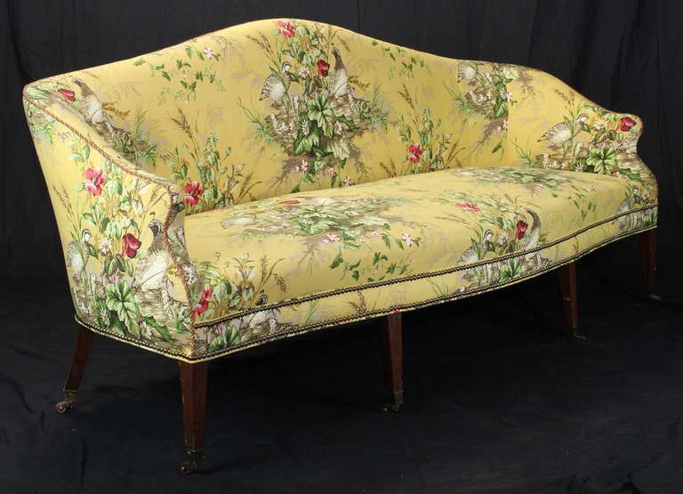 Early 19Th Century Federal Sofa At 1Stdibs With Regard To Yellow Chintz Sofas (View 5 of 15)