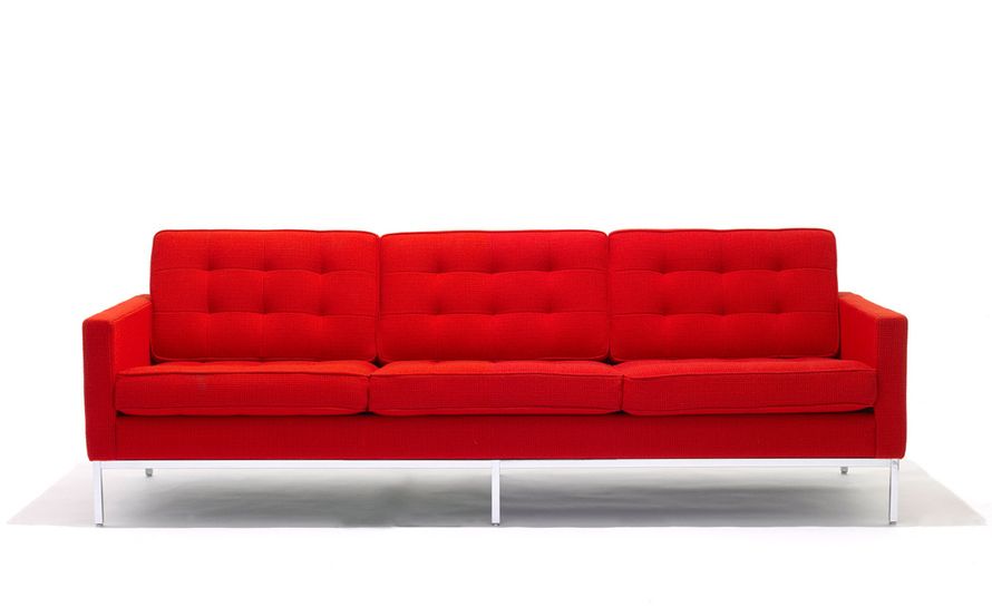 Florence Knoll 3 Seat Sofa – Hivemodern For Florence Sofas (View 10 of 15)