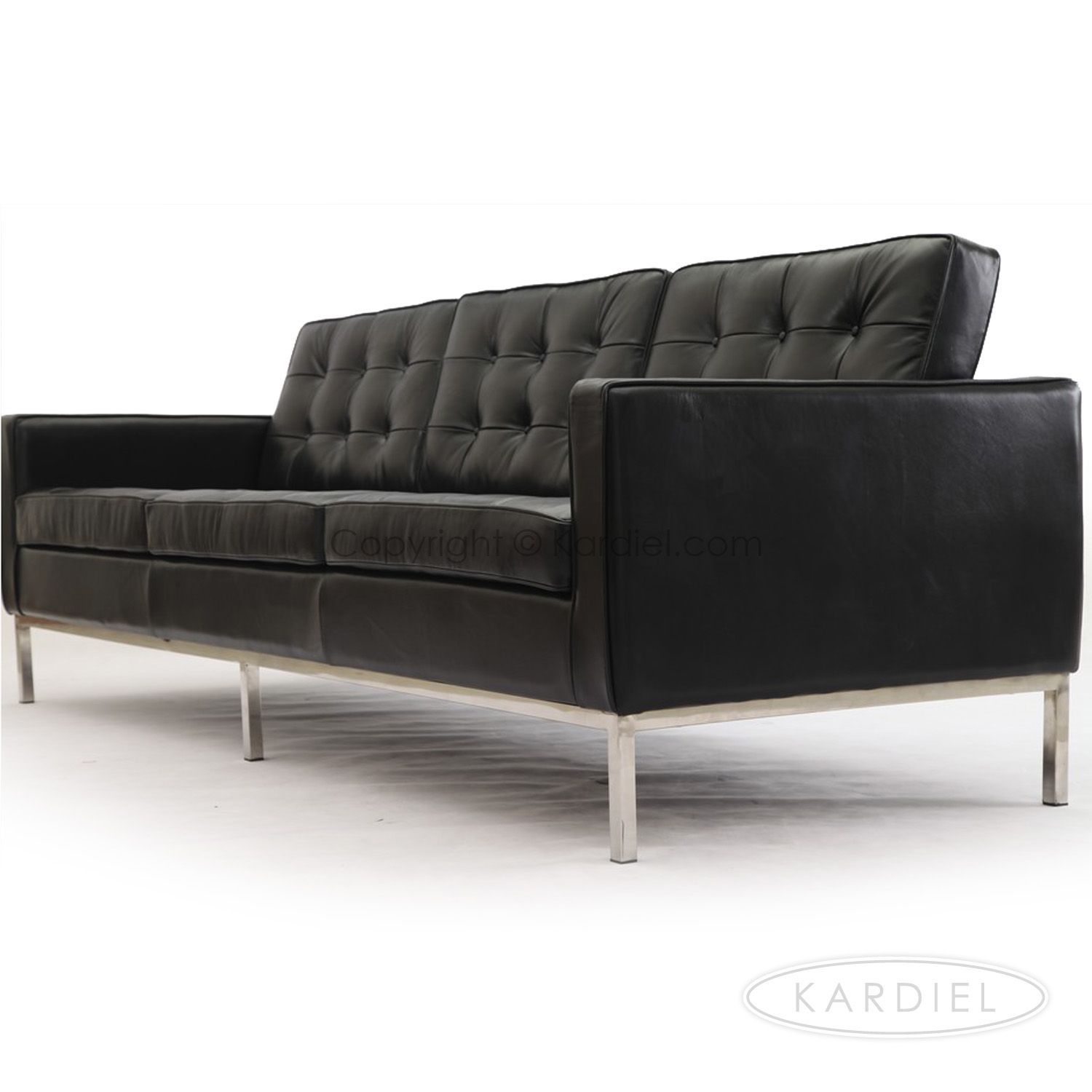 Florence Knoll Sofa Settee Reproduction Style 3 Seater In Florence Knoll 3 Seater Sofas (Photo 11 of 15)