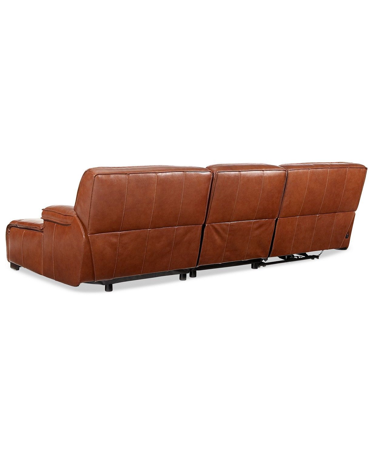 Furniture Beckett 3 Pc Leather Sectional Sofa With Chaise With 3Pc Miles Leather Sectional Sofas With Chaise (View 8 of 15)