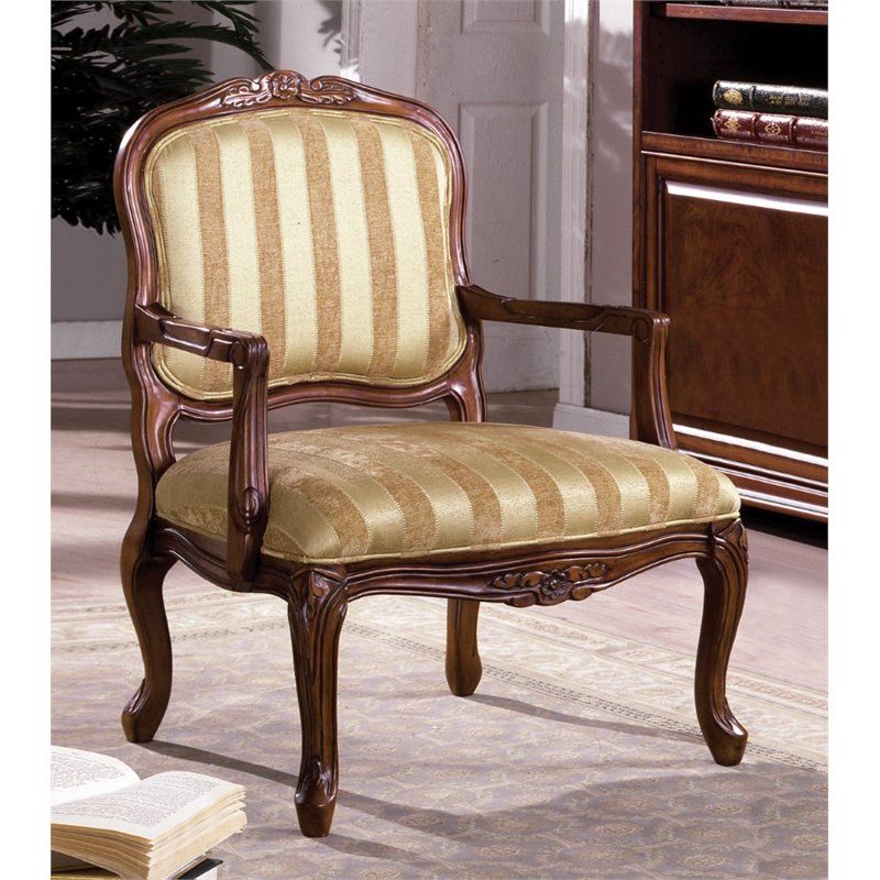 Furniture Of America Antley Fabric Accent Chair In Vintage Pertaining To Accent Sofa Chairs (View 13 of 15)