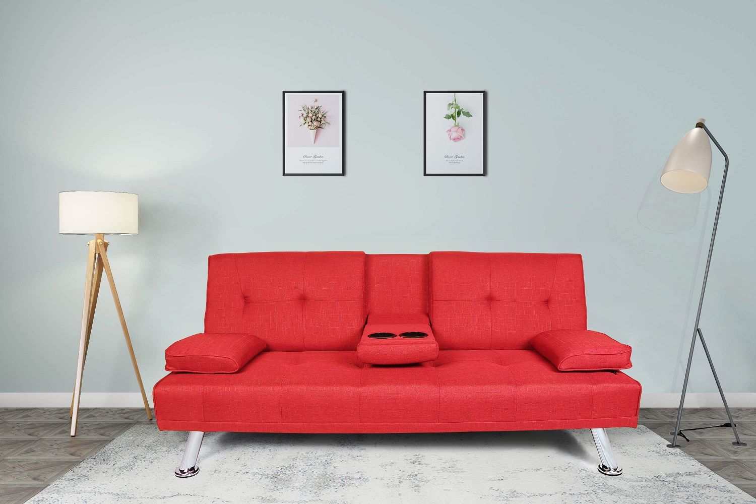 Futon Sofa Bed, Modern Twin Fabric Sofa Sleeper Bed With Inside Liberty Sectional Futon Sofas With Storage (View 2 of 15)