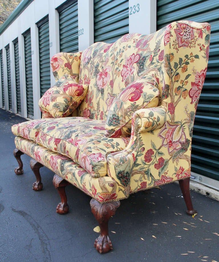 Georgian Style Mahogany Sofa For Sale At 1Stdibs In Yellow Chintz Sofas (View 10 of 15)