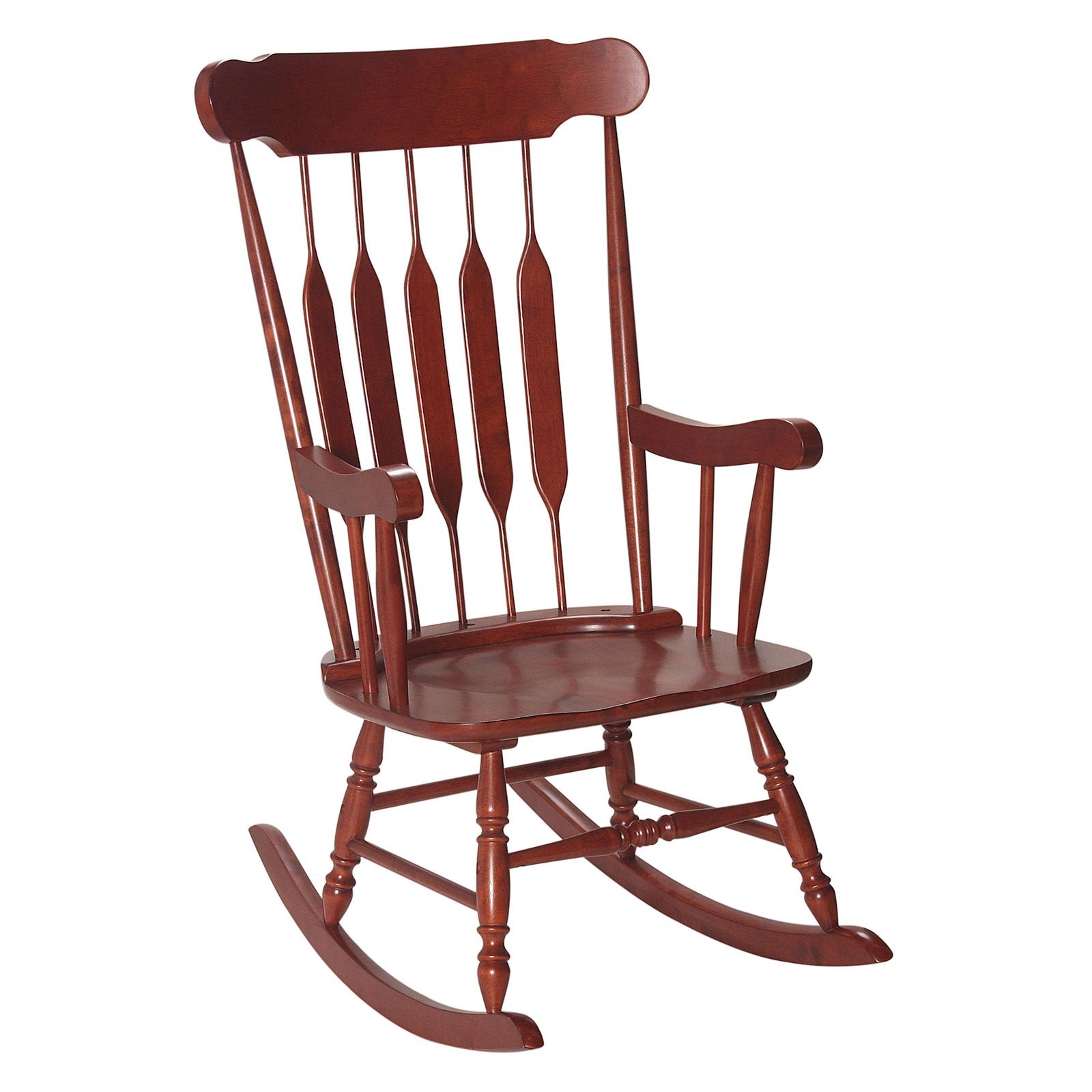 Gift Mark Adult Rocking Chair – Cherry – Indoor Rocking Within Rocking Sofa Chairs (View 13 of 15)