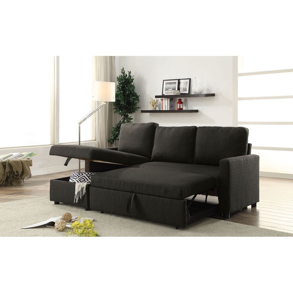 Hiltons Sectional Sofa With Sleeper And Storage Intended For Palisades Reversible Small Space Sectional Sofas With Storage (View 12 of 15)