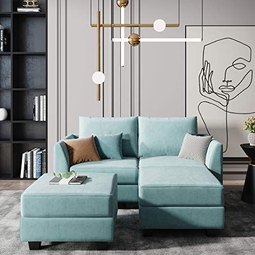 Honbay Convertible Sectional Couch Modular Sofa With With Regard To Copenhagen Reversible Small Space Sectional Sofas With Storage (View 2 of 15)