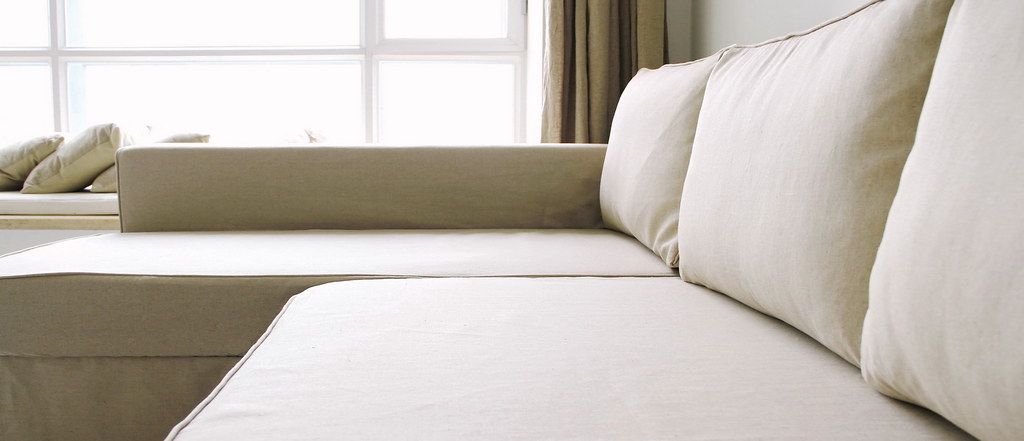 Ikea Manstad Sofa Bed Custom Linen Slipcover – Comfort Wor Within Manstad Sofas (View 15 of 15)