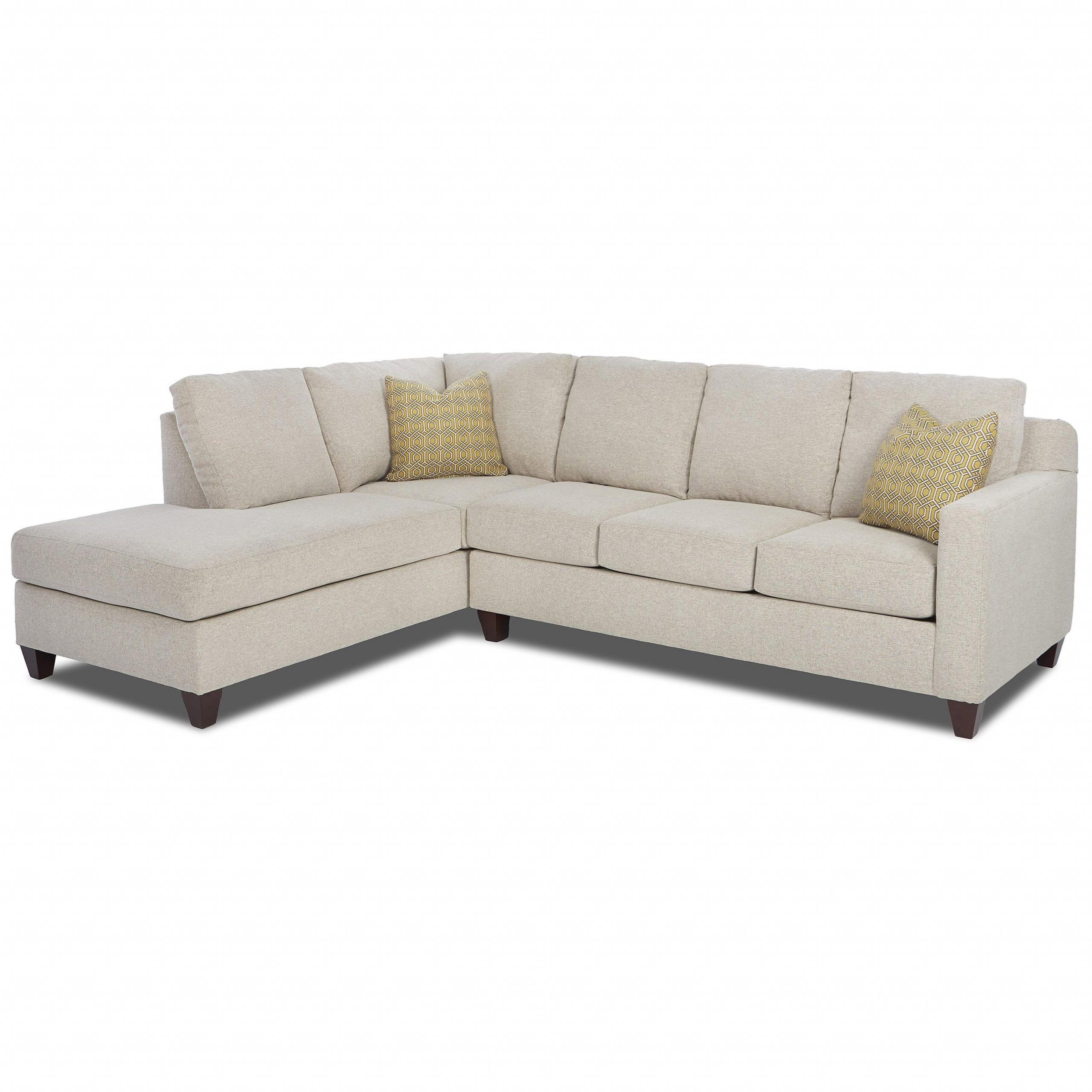 Klaussner Bosco Contemporary 2 Piece Sectional With Left With Regard To Hannah Left Sectional Sofas (View 7 of 15)