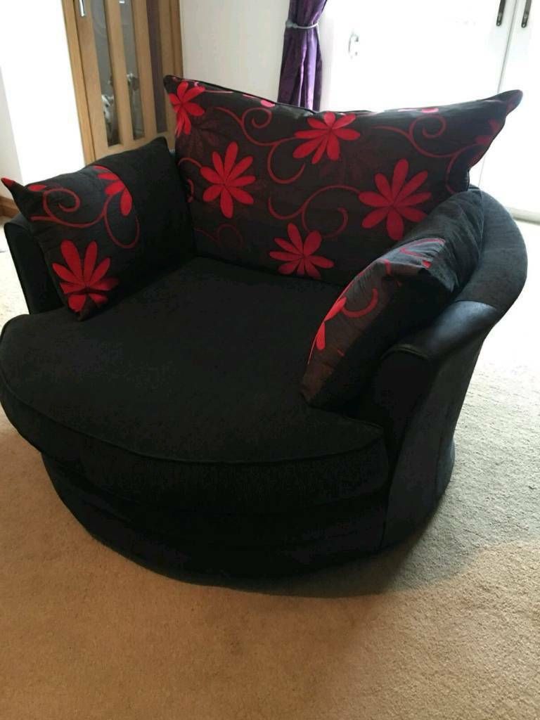 Large Spinning Cuddle Chair And 4 Seat Sofa From Scs | In In Spinning Sofa Chairs (View 11 of 15)