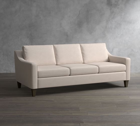 Laurel Fabric Sofa | Pottery Barn | Upholstered Sofa, Sofa Intended For Laurel Gray Sofas (View 10 of 15)