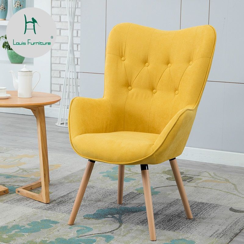 Louis Fashion Living Room Chairs Simple Modern Slacker Inside Single Sofa Chairs (View 11 of 15)