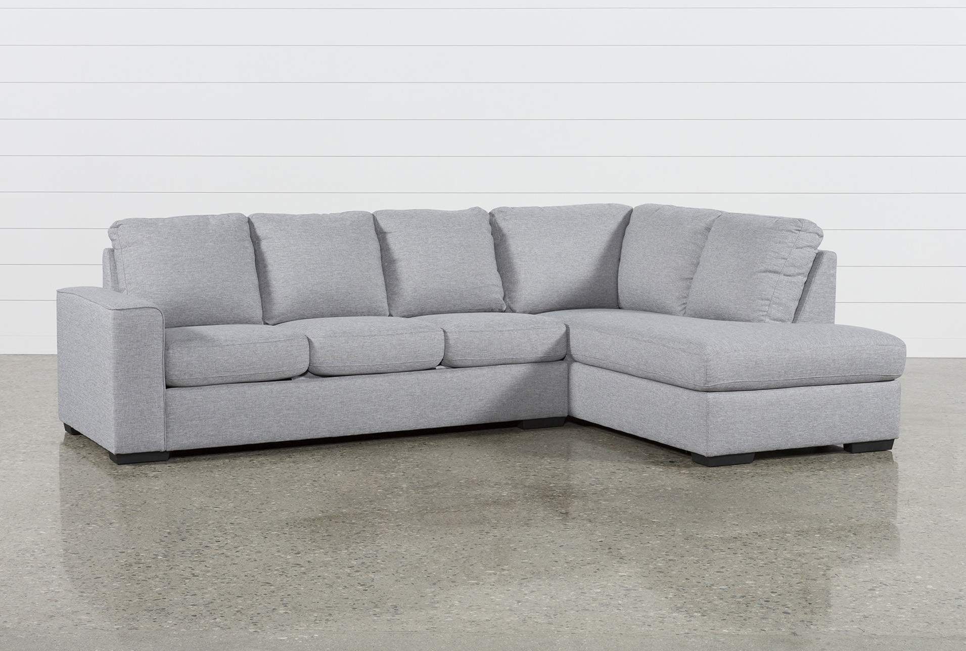 Lucy Grey 2 Piece Sectional Sofa With Right Arm Facing Pertaining To Monet Right Facing Sectional Sofas (View 15 of 15)