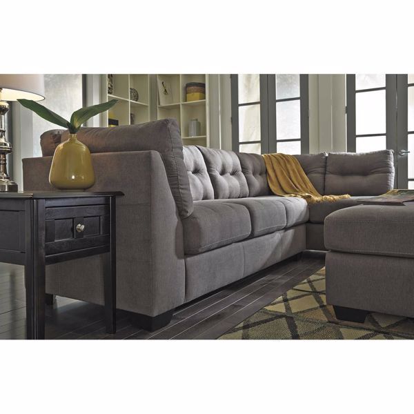 Maier Charcoal 2 Piece Sectional With Laf Chaise 4520016 With 2Pc Burland Contemporary Sectional Sofas Charcoal (View 10 of 15)