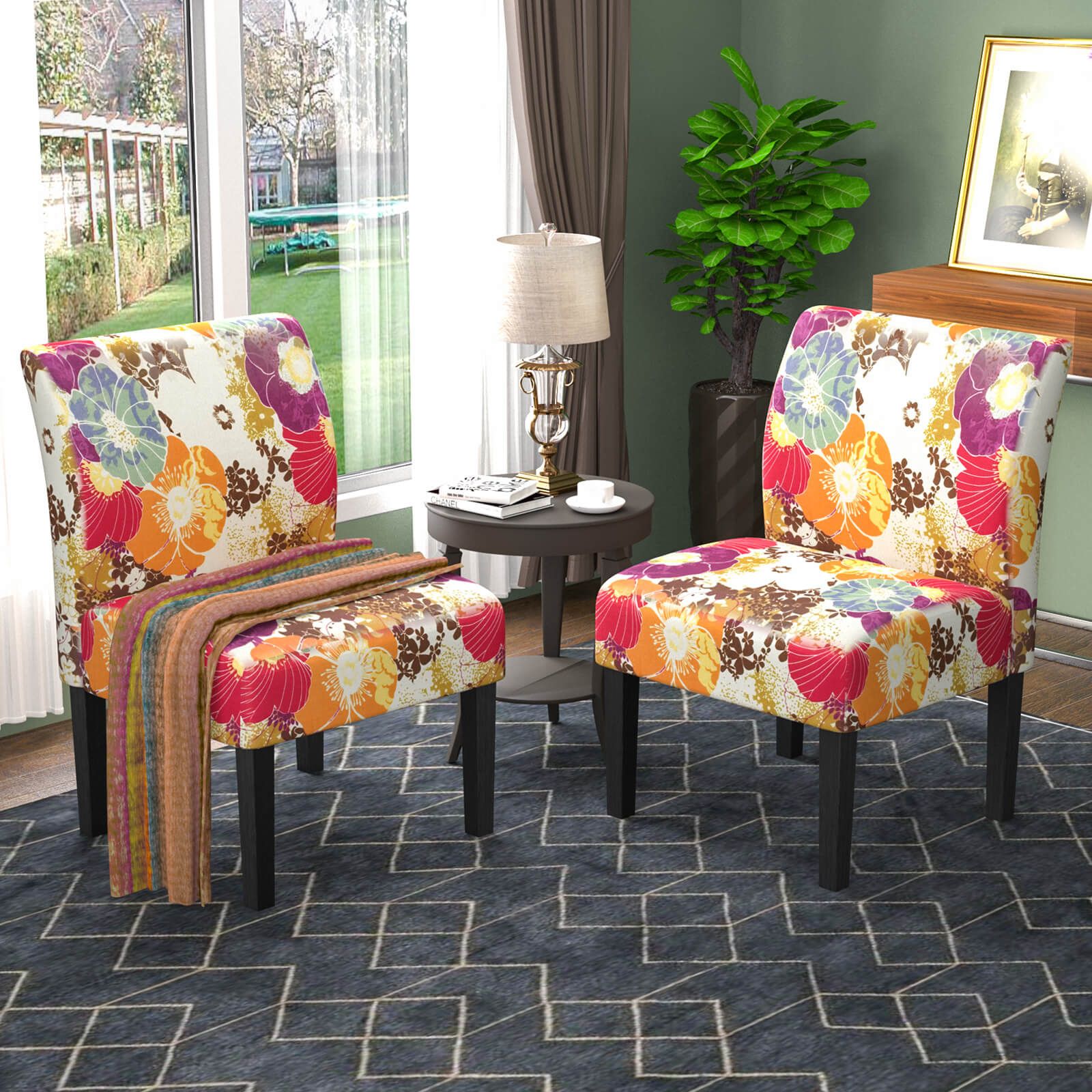 Mecor Modern Armless Accent Chairs Set Of 2, Upholstered Throughout Accent Sofa Chairs (Photo 7 of 15)