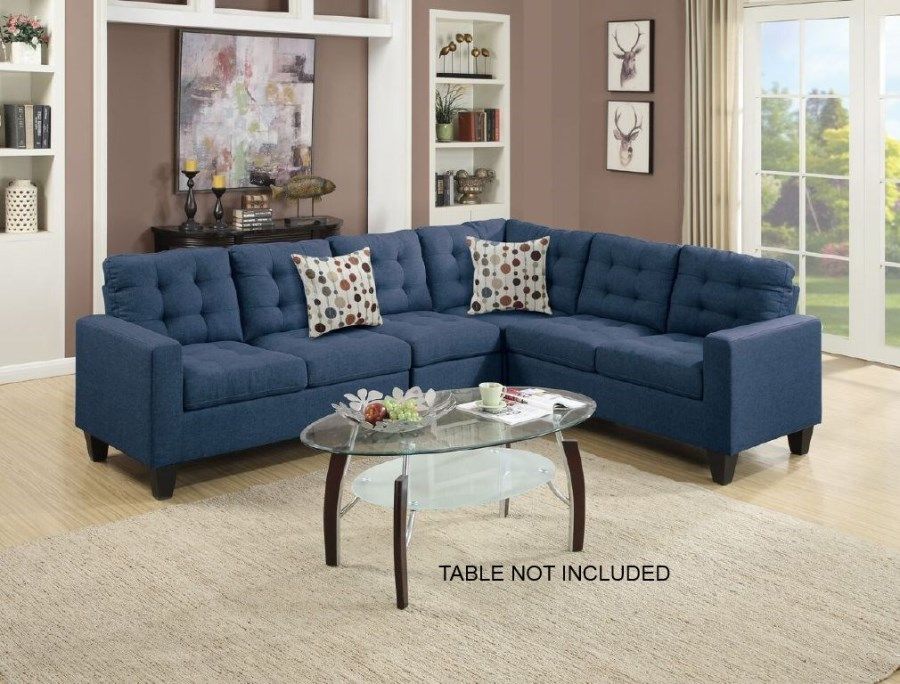 Modern Navy Blue Modular Sectional Couch Sofa Set | Ebay Throughout Paul Modular Sectional Sofas Blue (View 11 of 15)