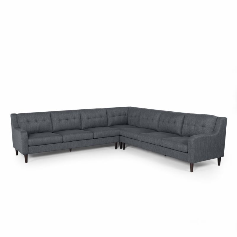 Modern Sofas And Sectionals | Homethreads Inside 130" Stockton Sectional Couches With Double Chaise Lounge Herringbone Fabric (View 14 of 15)