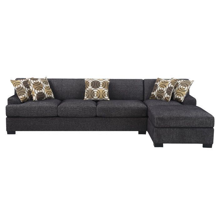 Montreal Sectional Sofa | Sectional Sofa With Chaise Pertaining To 2Pc Connel Modern Chaise Sectional Sofas Black (View 13 of 15)
