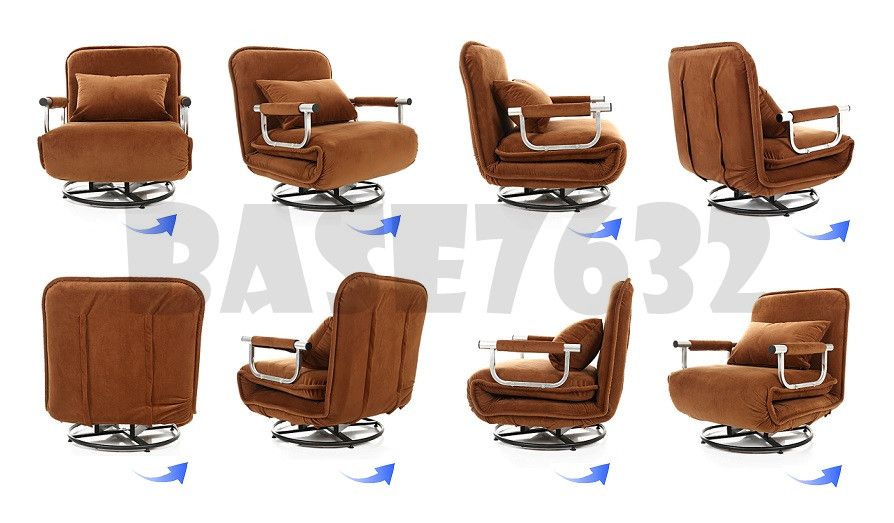 Multipurpose Foldable Folding Single Spinning Chair Sofa Intended For Spinning Sofa Chairs (View 10 of 15)