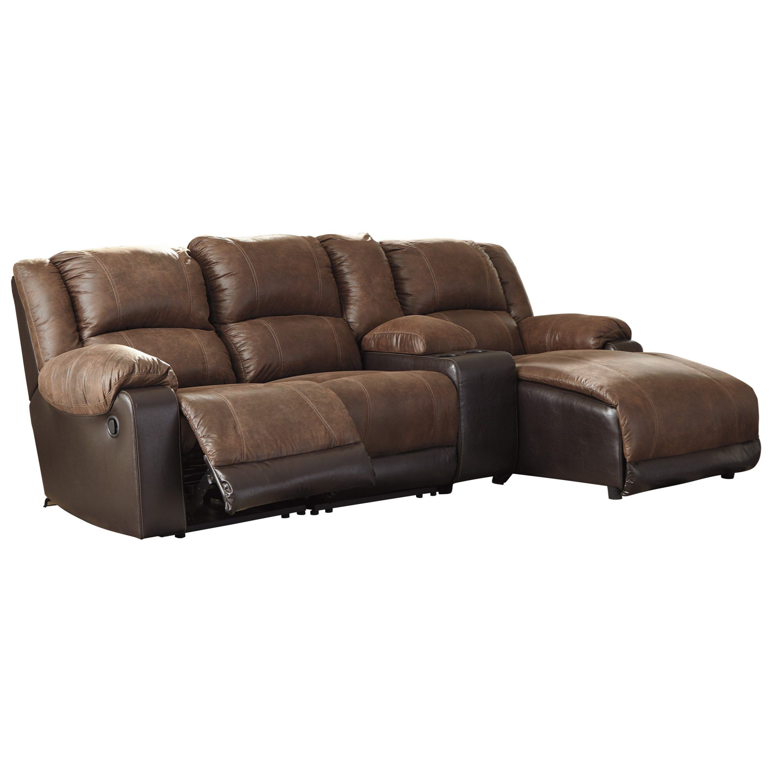 Nantahala Reclining Chaise Sofa With Storage Console | Van With Regard To Palisades Reclining Sectional Sofas With Left Storage Chaise (View 2 of 15)