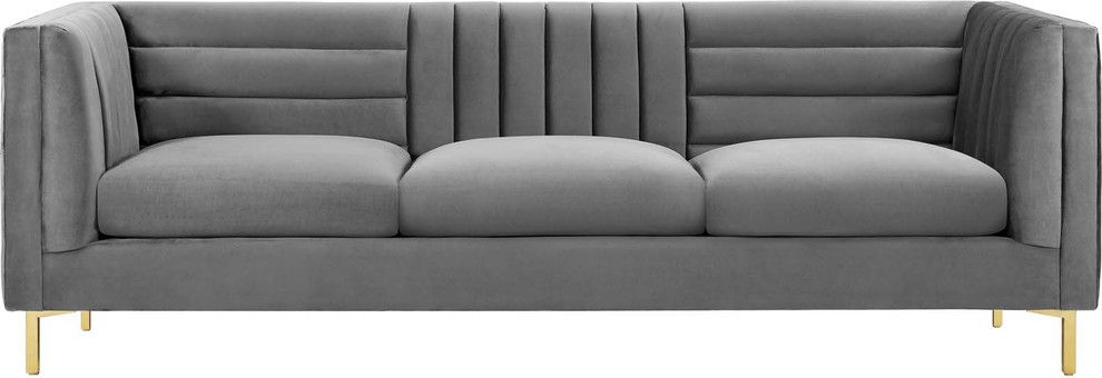 Nash Sofa – Contemporary – Sofas  Hedgeapple For Riley Retro Mid Century Modern Fabric Upholstered Left Facing Chaise Sectional Sofas (View 12 of 15)