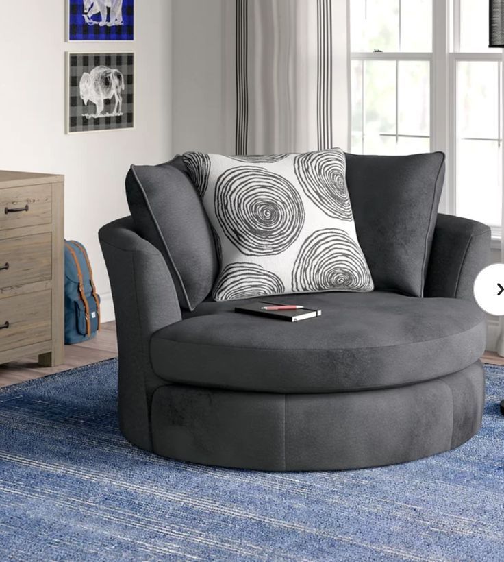 One Seat Sofa In 2020 | Barrel Chair, Round Sofa, Swivel Throughout Big Round Sofa Chairs (View 15 of 15)