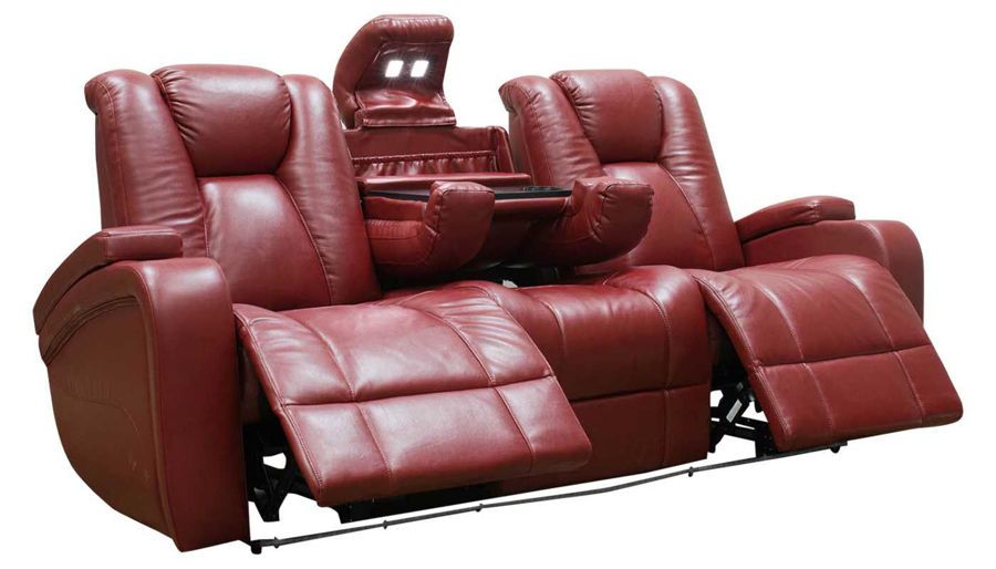 Panther Leather Power Reclining Sofa Console Loveseat Within Panther Fire Leather Dual Power Reclining Sofas (View 9 of 15)