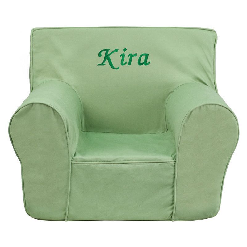 Personalized Green Kids Chair | Kids Chairs, Personalized For Personalized Kids Chairs And Sofas (View 12 of 15)