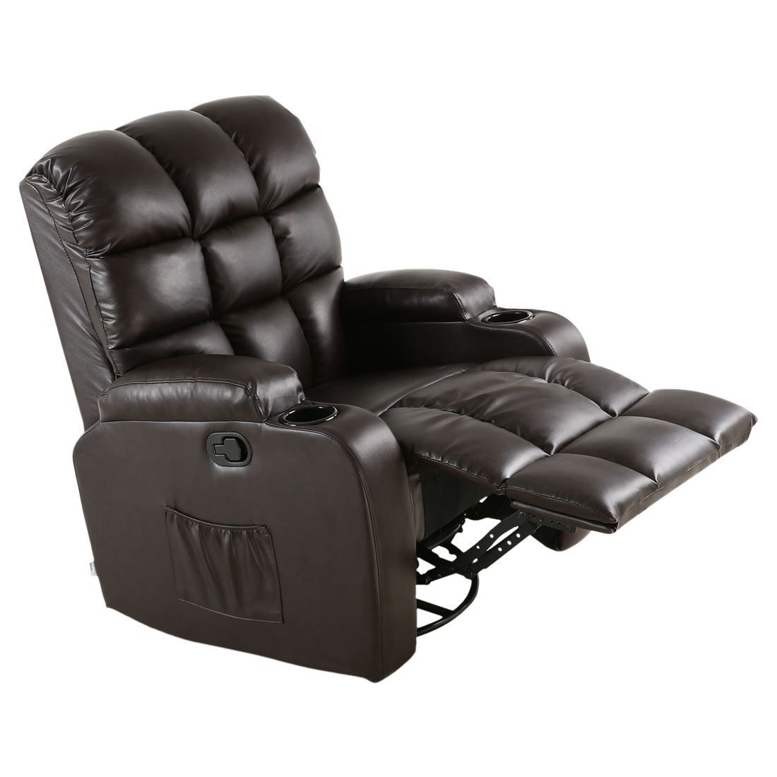 Regal Leather Recliner Chair Rocking Massage Swivel Heated For Gaming Sofa Chairs (View 1 of 15)