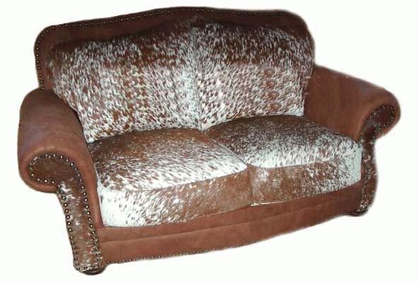 Rustic Cowhide And Leather Love Seats In Antonio Light Gray Leather Sofas (View 13 of 15)