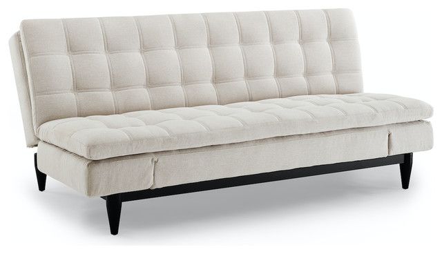 Sealy Montreal Sofa Convertible – Midcentury – Futons – In Celine Sectional Futon Sofas With Storage Camel Faux Leather (View 2 of 15)