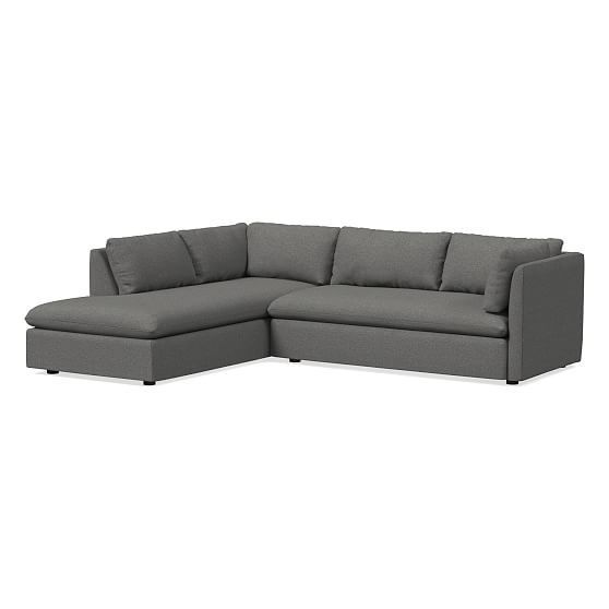 Shelter Set 2  Right Arm Sofa, Left Arm Terminal Chaise Regarding Dulce Right Sectional Sofas Twill Stone (View 3 of 15)
