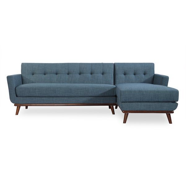 Shop Copper Grove Muir Mid Century Modern Right Facing With Regard To Florence Mid Century Modern Right Sectional Sofas (View 11 of 15)