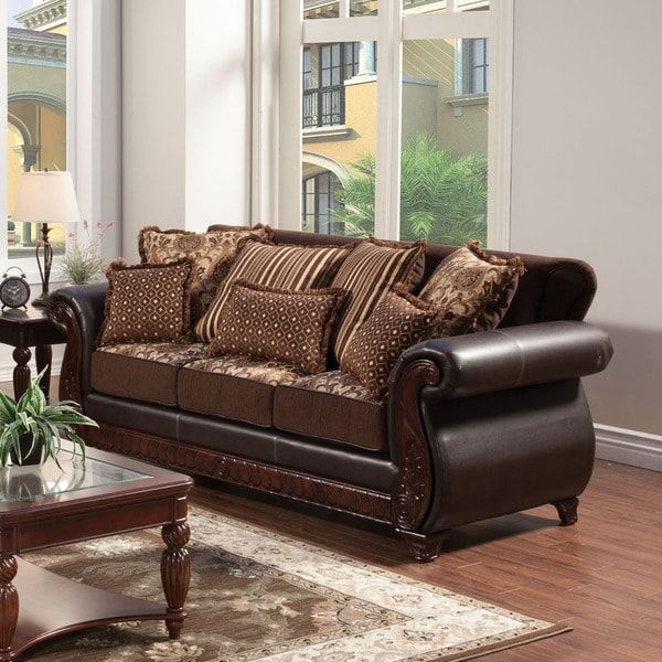 Shop Furniture Of America Franchesca Traditional Style For Traditional Sofas And Chairs (View 12 of 15)
