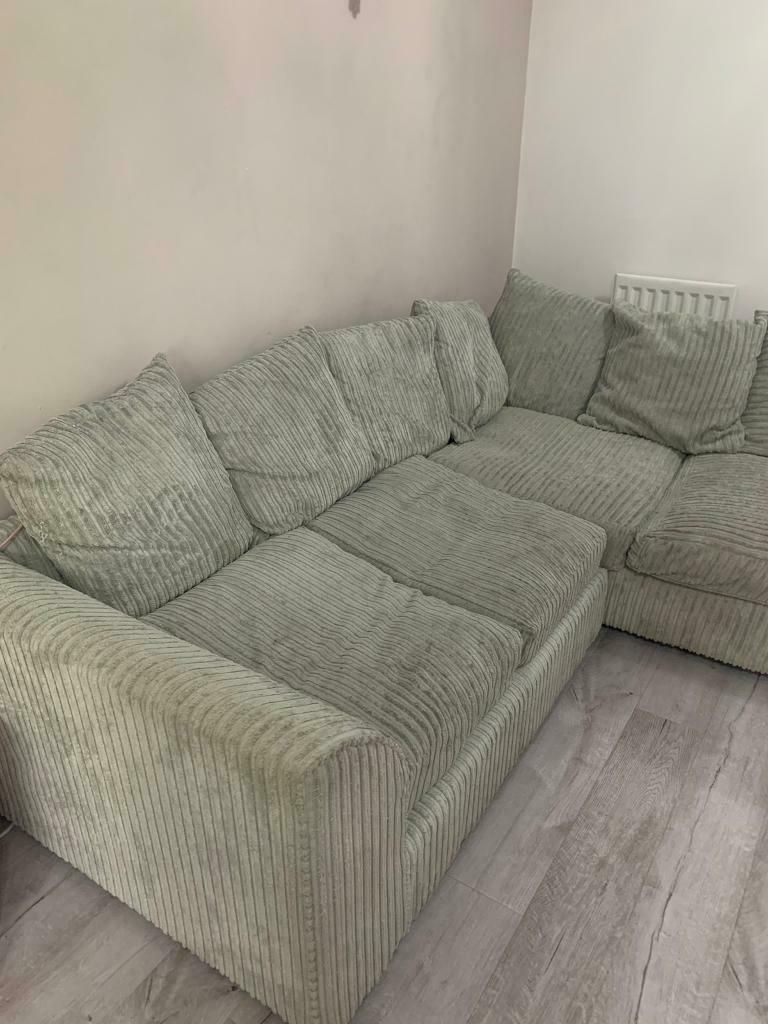 Small Corner Sofa Plus Snuggle Spin Chair | In Burbage In Sofa With Chairs (View 1 of 15)