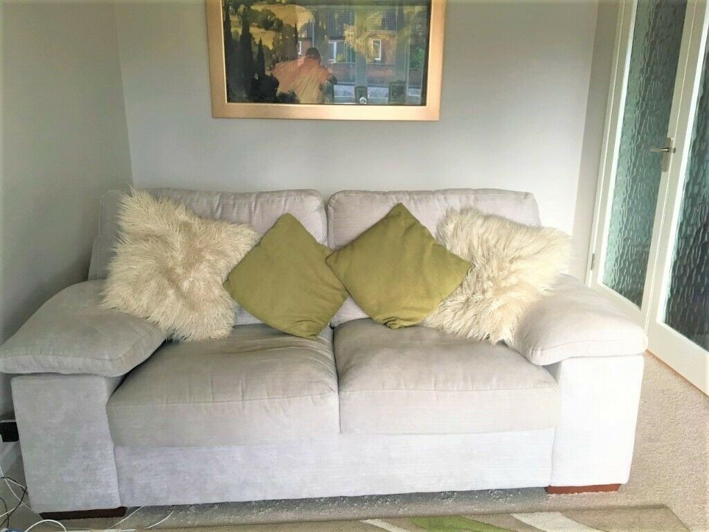 Stone Coloured 2 Seater Sofa With Removable Washable In Sofas With Removable Covers (View 13 of 15)