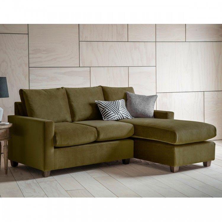 Stratford Lh Chaise Sofa In Brussels Olive | Chaise Sofa With Stratford Sofas (View 8 of 15)