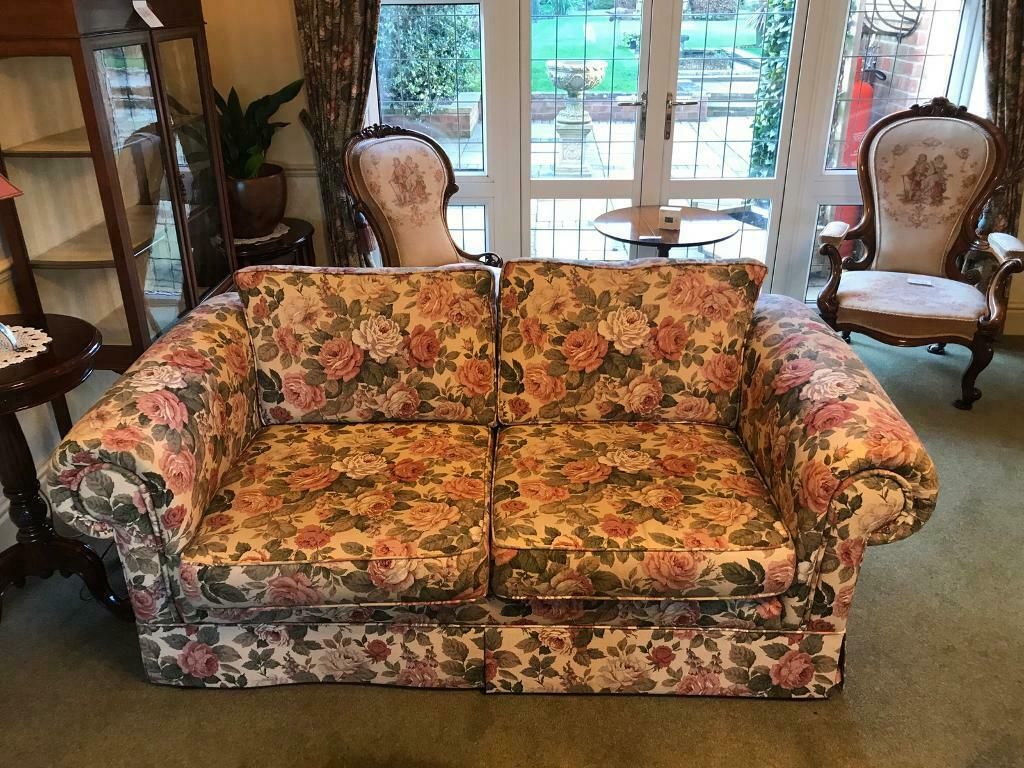 Stunning Quality Sofa Floral Country Cottage Large Double Regarding Country Sofas And Chairs (View 7 of 15)