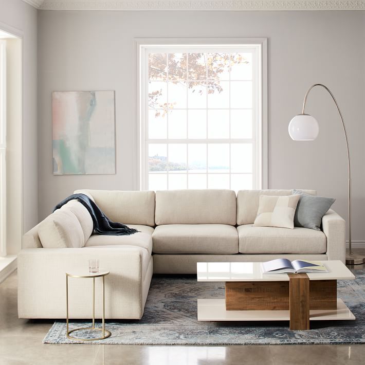 Urban 3 Piece L Shaped Sectional | West Elm In Owego L Shaped Sectional Sofas (View 14 of 15)