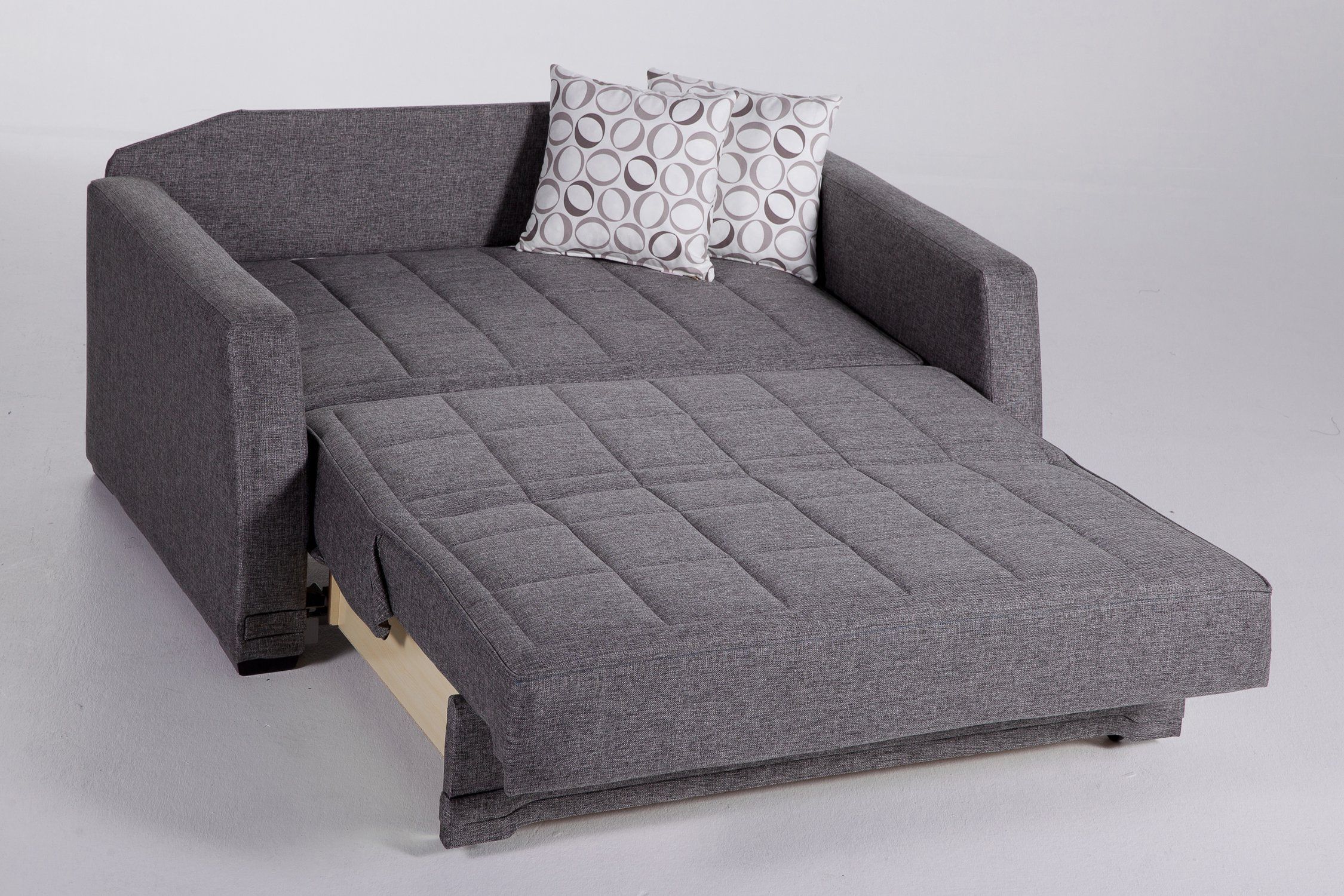 Valerie Diego Gray Loveseat Sleeperistikbal Furniture Pertaining To Twin Nancy Sectional Sofa Beds With Storage (View 9 of 15)